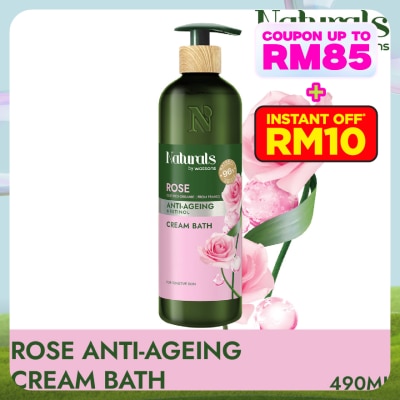 NATURALS BY WATSONS Rose Anti-ageing Cream Bath 490ml