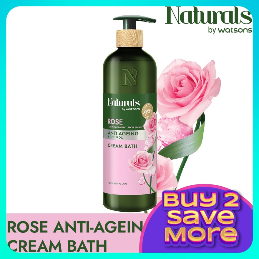 Rose Anti-ageing Cream Bath 490ml