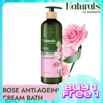 NATURALS BY WATSONS Rose Anti-ageing Cream Bath 490ml