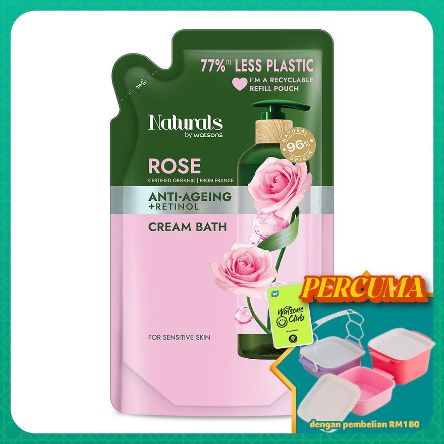 Rose Anti-ageing Cream Bath Refill 450ml