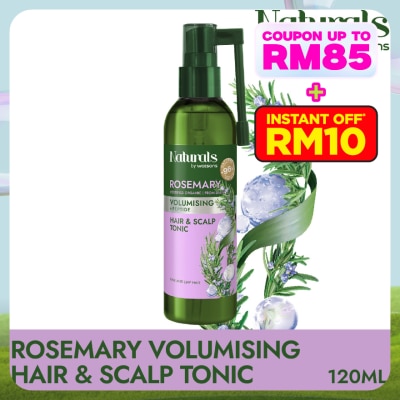 NATURALS BY WATSONS Rosemary Volumising Hair & Scalp Tonic 120ml
