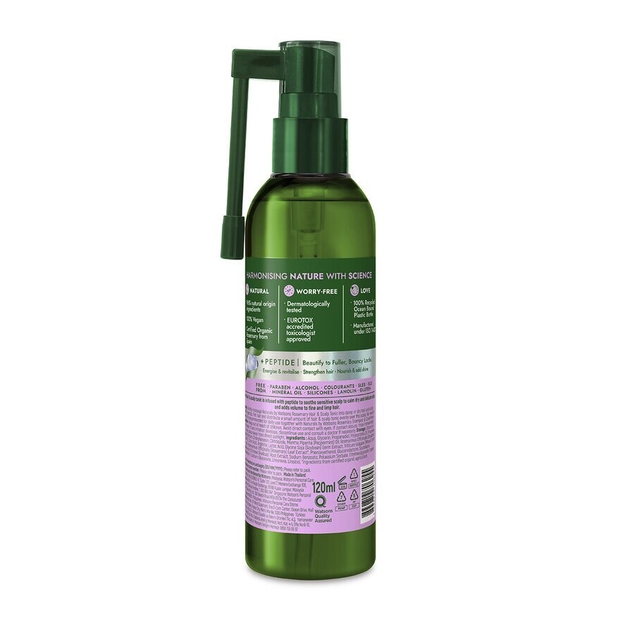 Rosemary Volumising Hair & Scalp Tonic 120ml