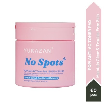 YUKA ZAN POP! No Spots Anti-AC Toner Pad 60'S