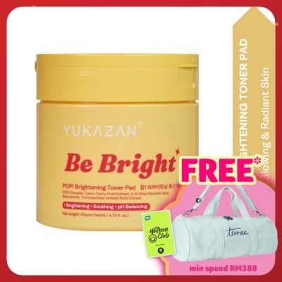 YUKA ZAN POP! Be Bright Brightening&nbsp;Toner&nbsp;Pad 60'S