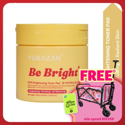 YUKA ZAN POP! Be Bright Brightening Toner Pad 60'S