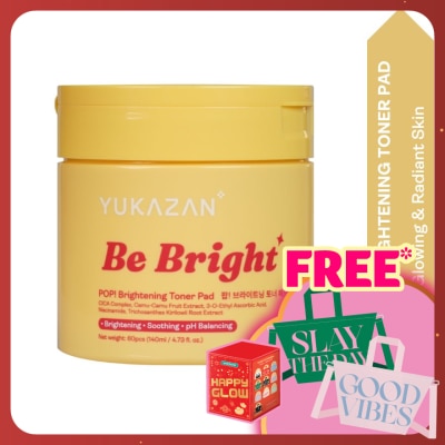 YUKA ZAN POP! Be Bright Brightening&nbsp;Toner&nbsp;Pad 60'S