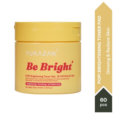 YUKA ZAN - POP! Be Bright Brightening&nbsp;Toner&nbsp;Pad 60'S