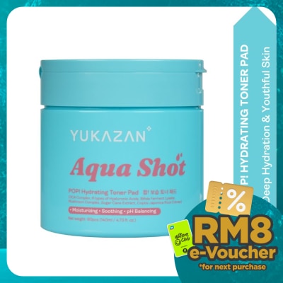 YUKA ZAN POP! Aqua Shot Hydrating Toner Pad 60'S