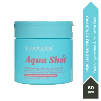 YUKA ZAN - POP! Aqua Shot Hydrating Toner Pad 60'S