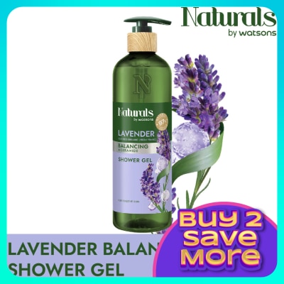 NATURALS BY WATSONS Lavender Balancing Shower Gel 490ml