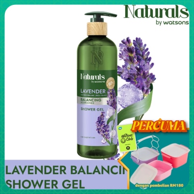 NATURALS BY WATSONS - Lavender Balancing Shower Gel 490ml