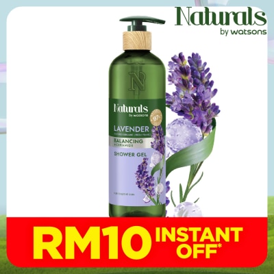 NATURALS BY WATSONS Lavender Balancing Shower Gel 490ml