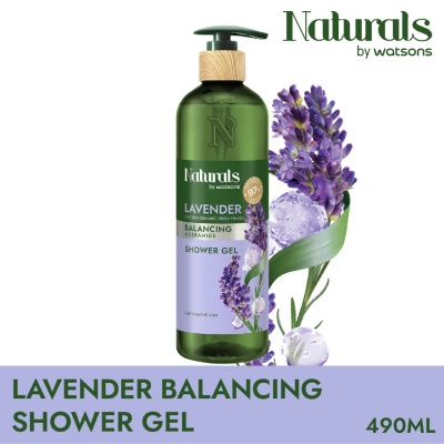 NATURALS BY WATSONS - Lavender Balancing Shower Gel 490ml
