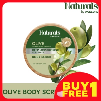 NATURALS BY WATSONS Olive Deep Moisturising Body Scrub 200g