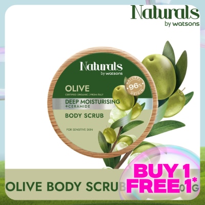 NATURALS BY WATSONS Olive Deep Moisturising Body Scrub 200g
