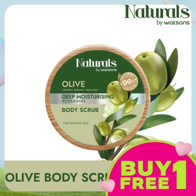 NATURALS BY WATSONS Olive Deep Moisturising Body Scrub 200g