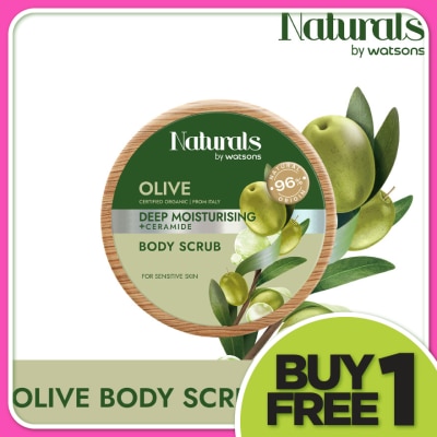 NATURALS BY WATSONS Olive Deep Moisturising Body Scrub 200g