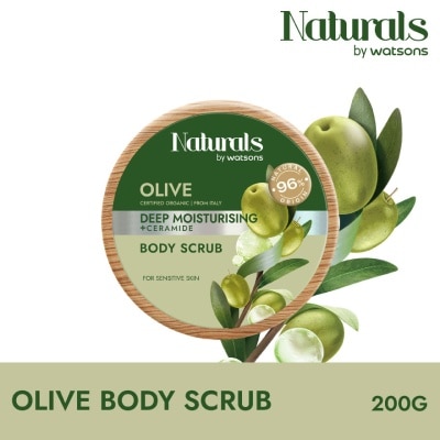 NATURALS BY WATSONS Olive Deep Moisturising Body Scrub 200g