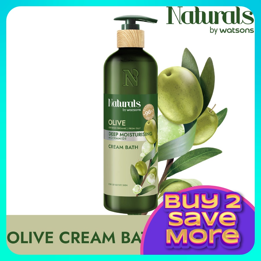 Olive Deep Moisturising Cream Bath 490ml
