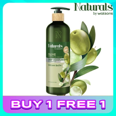NATURALS BY WATSONS Olive Deep Moisturising Cream Bath 490ml