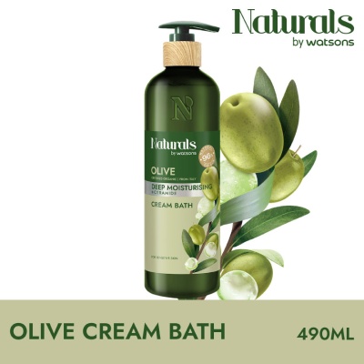NATURALS BY WATSONS - Olive Deep Moisturising Cream Bath 490ml