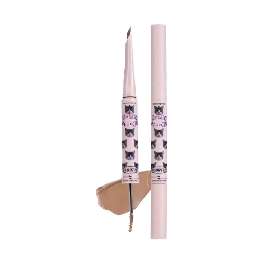 Super Beauty Eyebrow Pencil and Tint Balm - Chestnut