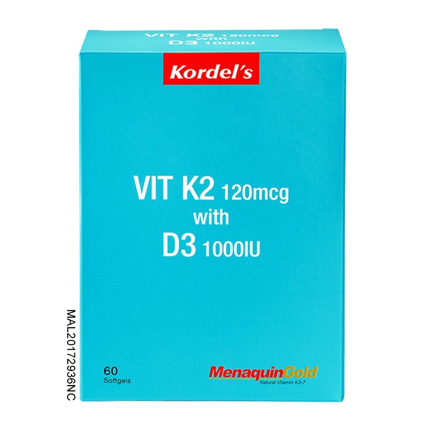 Vit K2 120mcg with D3 1000IU 60s