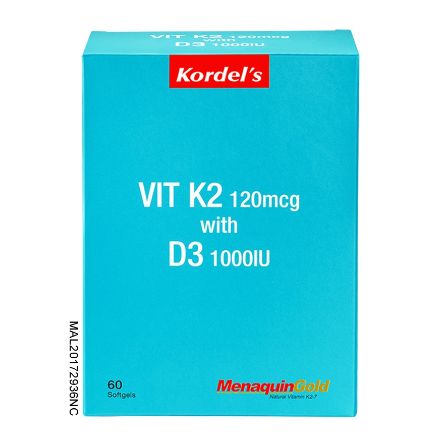 Vit K2 120mcg with D3 1000IU 60s image