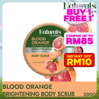 NATURALS BY WATSONS Blood Orange Brightening Body Scrub 200g