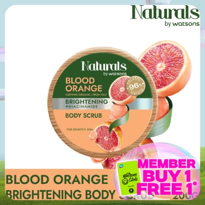 NATURALS BY WATSONS Blood Orange Brightening Body Scrub 200g