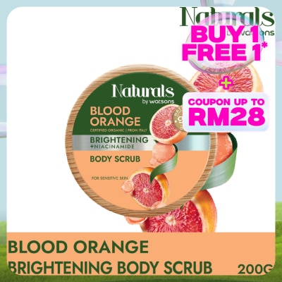 NATURALS BY WATSONS Blood Orange Brightening Body Scrub 200g