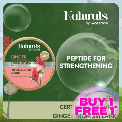 NATURALS BY WATSONS Ginger Strengthening Pre Shampoo Scrub 150ml