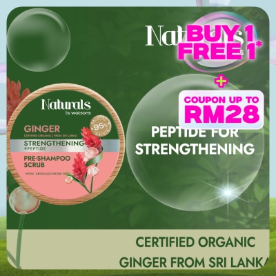 NATURALS BY WATSONS Ginger Strengthening Pre Shampoo Scrub 150ml