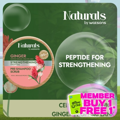 NATURALS BY WATSONS Ginger Strengthening Pre Shampoo Scrub 150ml