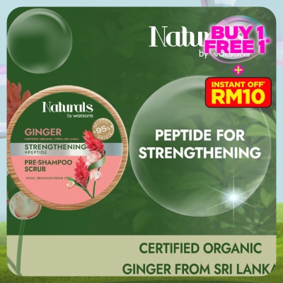 NATURALS BY WATSONS Ginger Strengthening Pre Shampoo Scrub 150ml