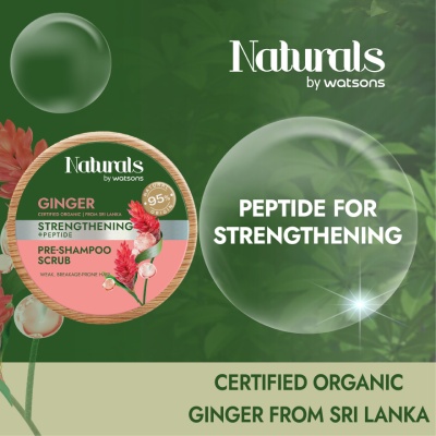 NATURALS BY WATSONS Ginger Strengthening Pre Shampoo Scrub 150ml image
