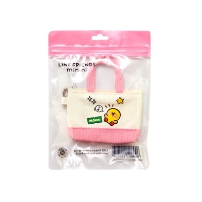 LINE FRIENDS Mini Keychain Pouch Pink 1S