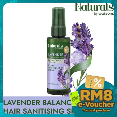 NATURALS BY WATSONS Lavender Balancing Hand Sanitising Spray 60ml