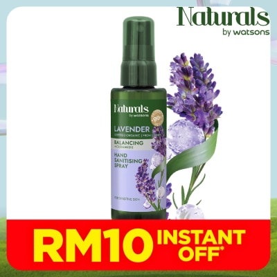 NATURALS BY WATSONS Lavender Balancing Hand Sanitising Spray 60ml