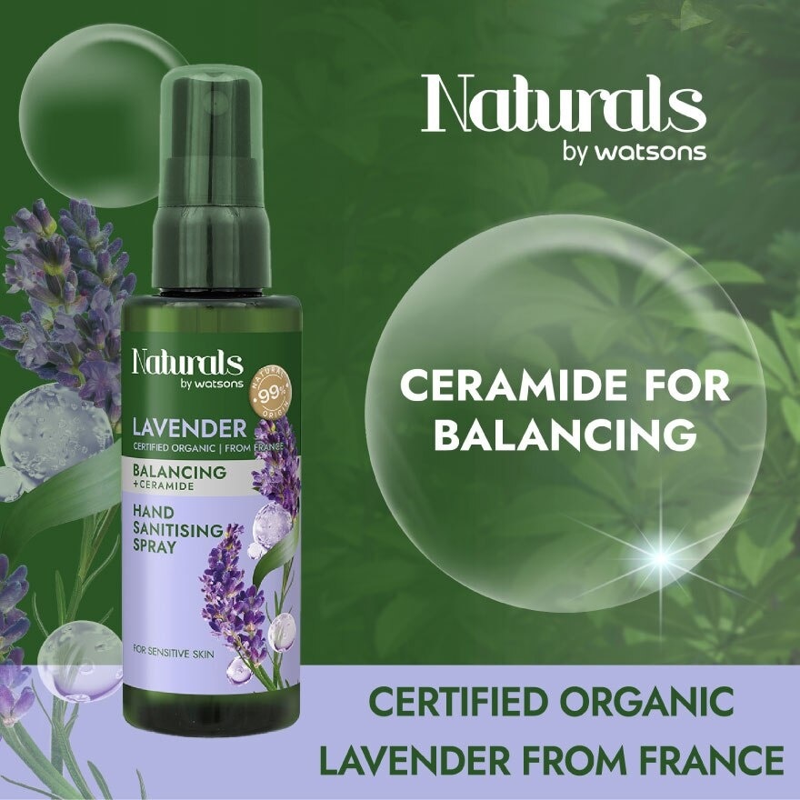 Lavender Balancing Hand Sanitising Spray 60ml