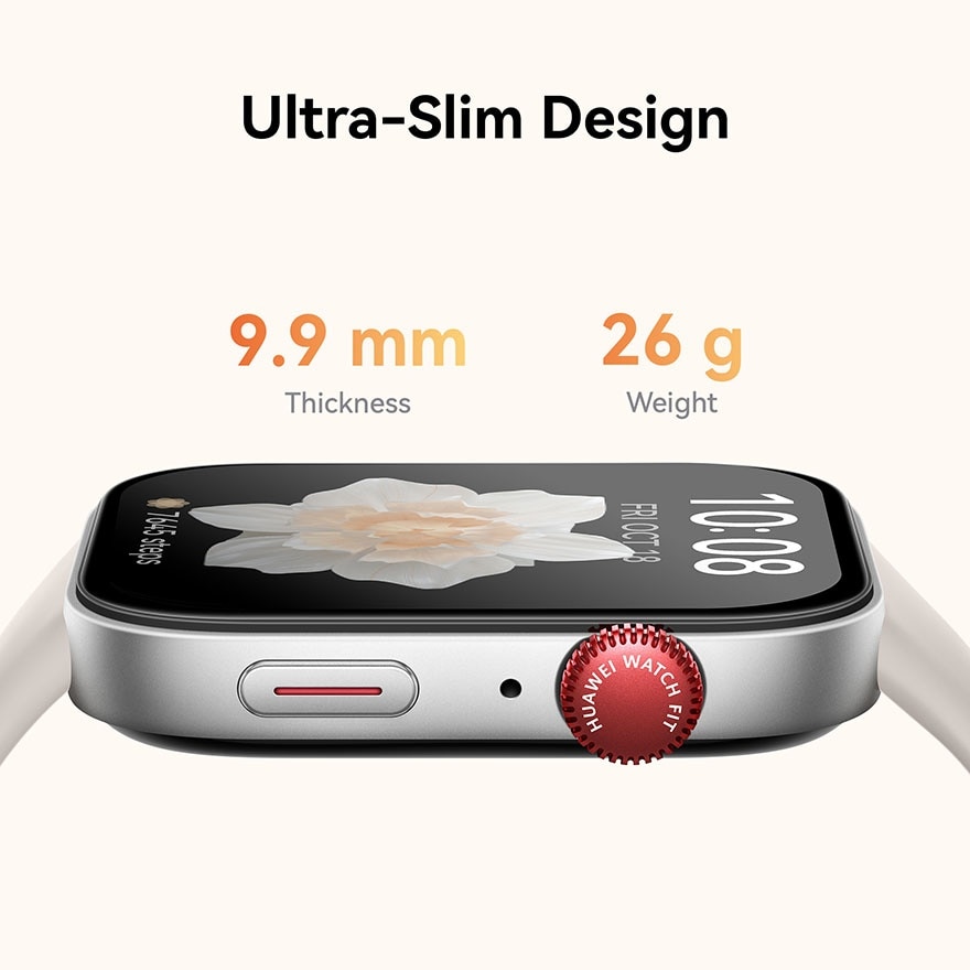 Watch Fit 3 Smartwatch, 1.82 AMOLED Display, Ultra Slim Design