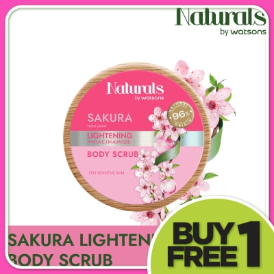 NATURALS BY WATSONS Sakura Lightening Body Scrub 200g