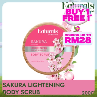 NATURALS BY WATSONS Sakura Lightening Body Scrub 200g