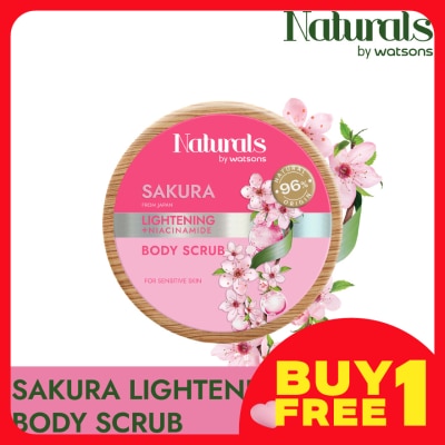 NATURALS BY WATSONS Sakura Lightening Body Scrub 200g