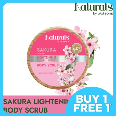 NATURALS BY WATSONS Sakura Lightening Body Scrub 200g