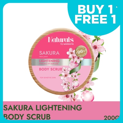 NATURALS BY WATSONS Sakura Lightening Body Scrub 200g