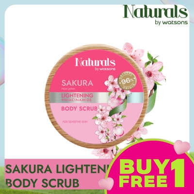 NATURALS BY WATSONS Sakura Lightening Body Scrub 200g