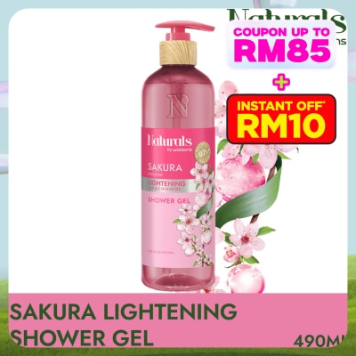 NATURALS BY WATSONS Sakura Lightening Shower Gel 490ml