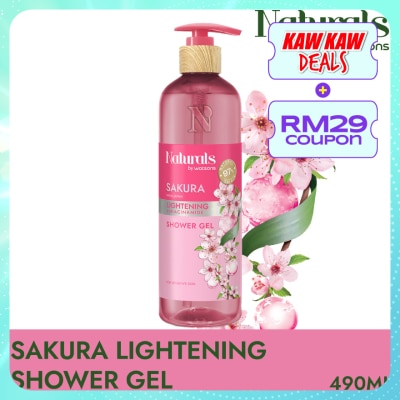 NATURALS BY WATSONS Sakura Lightening Shower Gel 490ml