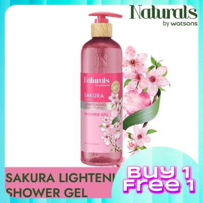 NATURALS BY WATSONS Sakura Lightening Shower Gel 490ml